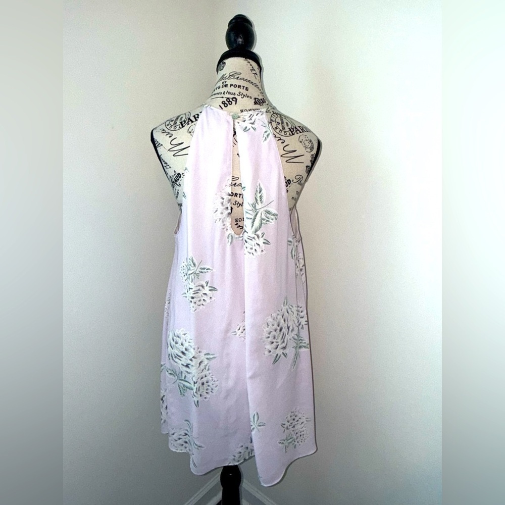 Show Me Your MuMu Lavender Floral Halter Top Dress, Large - Picture 3 of 6